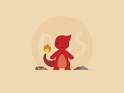 005 Charmeleon 100days illustration pokemon sketch vector