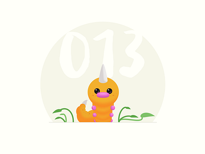 013 Weedle 100days illustration pokemon sketch vector