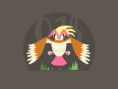 018 Pidgeot 100days illustration pokemon sketch vector