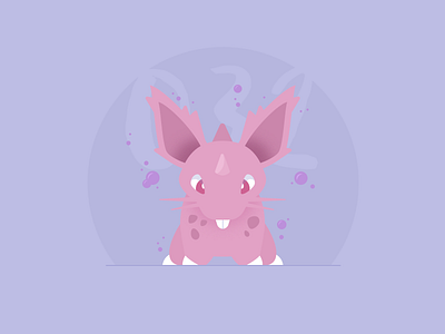 032 Nidoran ♂ 100days illustration pokemon sketch vector