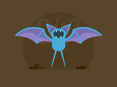 041 Zubat 100days illustration pokemon sketch vector