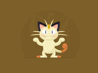 052 Meowth 100days illustration pokemon sketch vector