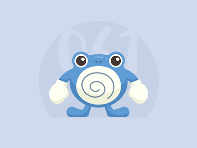 061 Poliwhirl 100days daily day pokemon series set sketch vector