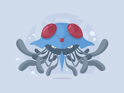 073 Tentacruel 100days illustration nerd pokemon sketch