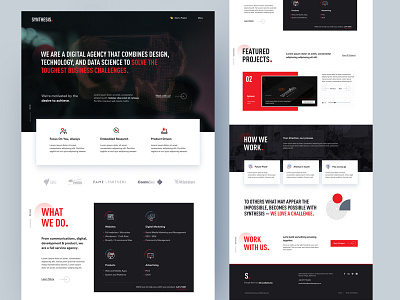 Landing page for start up company branding landing page web design website