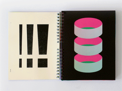 Paper Playbook Compositions 1 color composition flat paper playful spread typography