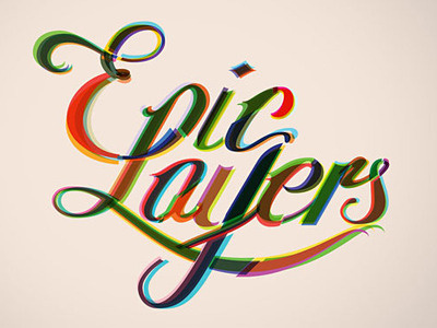 Epic Layers Logo epic layers karen to lettering