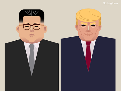 Kim Jong Un and Donald Trump