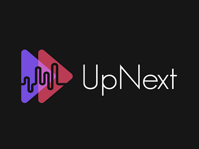 UpNext Logo branding city design graphic design logo logo design music app music app logo party party app simple logo transparency upnext