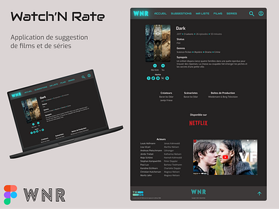 WNR - Website app application branding design graphic design logo movie serie site ui ux web website