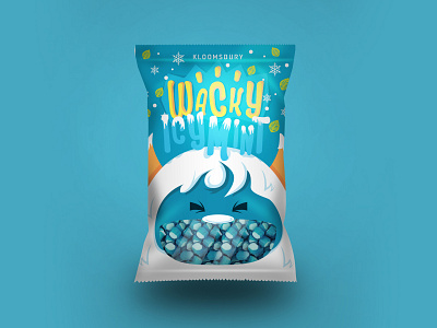 Wacky Icy Mint design illustration packaging packaging mockup typography vector
