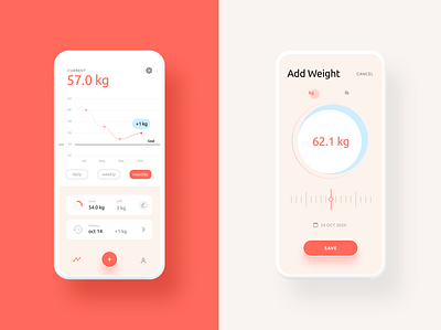 Weight Tracking App app design female females fitness lady mobilr sport ui ux weight weight loss weight tracking weightlifting weightloss weights