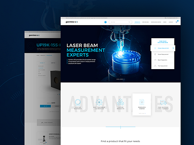 Gentec design landing ui web webdesign website