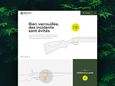 Securité Nature design landing ui web webdesign website