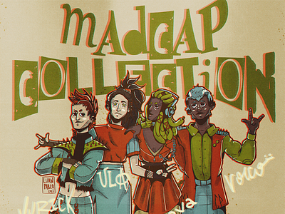 MADCAP COLLECTION | Fictional band poster | 2022 branding design editorial graphic design illustration music poster punk retro typography