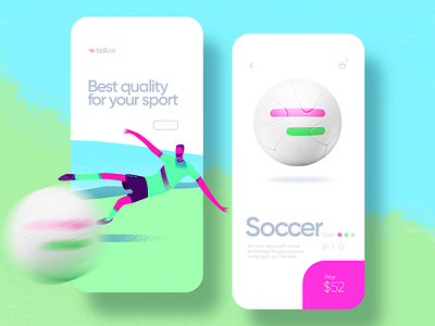 Ball.co Shop app Simulation - Soccer