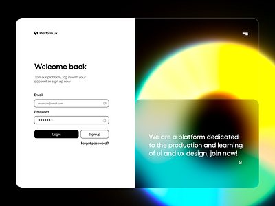 Login / Sign Up Screen