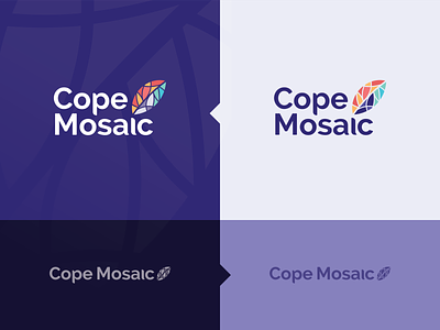 Cope Mosaic Logo branding colorful design logo typography vector