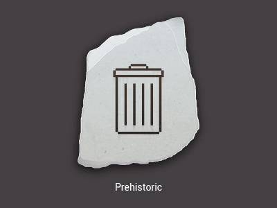 Icons evolution icon icons trashcan