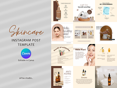 Instagram Post Template Canva app design graphic design