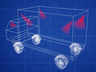 3D Truck Blueprint 3d truck blueprint cctv cctv blueprint truck truck blueprint