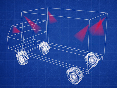 3D Truck Blueprint