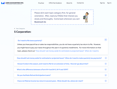 Agro Accounting S Corporation FAQ