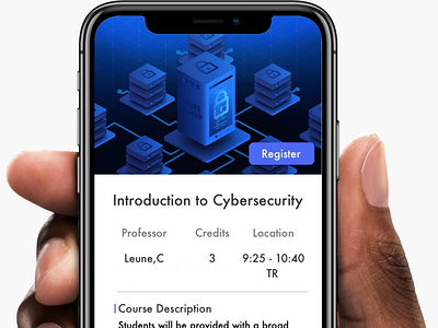 Course Registration college design framerx ios ui