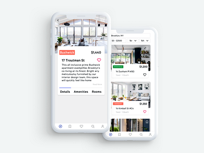 Apartment Listing amenities apartments clean condo home house ios iphone item list listing rooms search