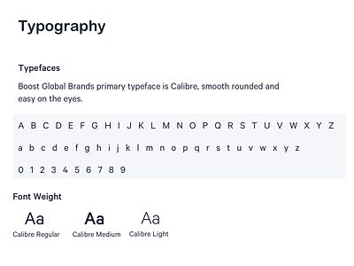 Typography - Boost Global Brands