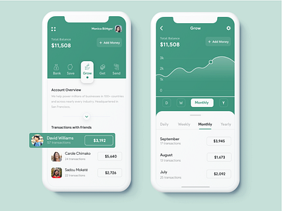 Bank App app bank bank account bank app banking app clean design graphic green illustration ios list mobile numbers price price list sketch ui ux vector