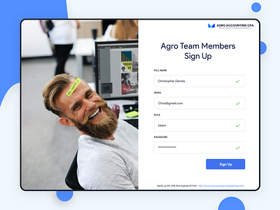 Team Member Sign Up app blue clean design form illustration login sign sign in sign up signin signup signupform sketch step steps ui uiux ux white