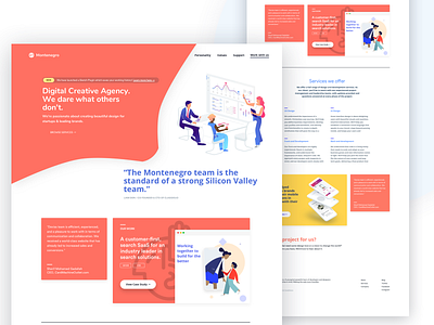 A Digital Agency 2019 2019 trend agency digital digital design home homepage homepage design landing page landing page design landingpage orange studio web web app web design webdesign website website concept website design