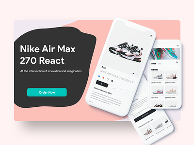 Nike Sneaker Launch app clean design illustration ios mobile mobile ui nike online order pink shoe sketch sneaker store ui ux web web app web design