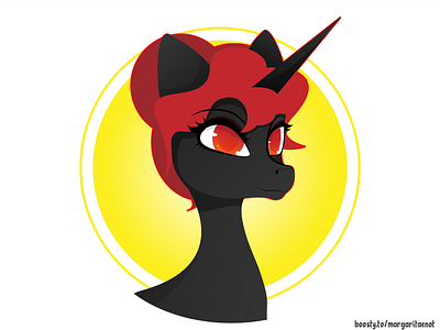 dark pony character design design illustration mlp pony vector