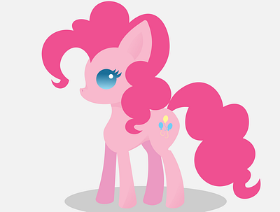 Pinkie Pie design illustration vector