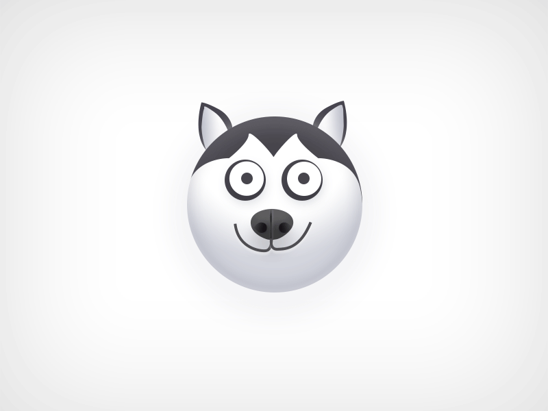 Husky animation app ball bone cuberto dog gif halifax icon illustration snow wanderlust