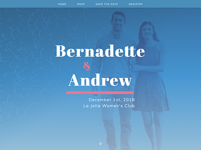 Wedding Website Landing web wedding