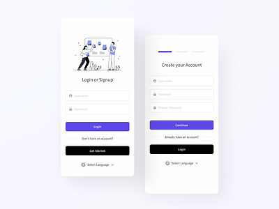 Mobile App Login | UI Design