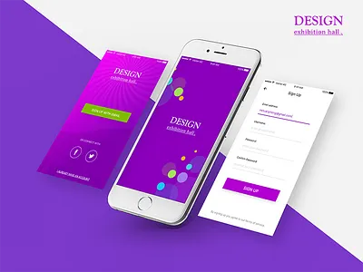 Design Exhibition Hall app mobile