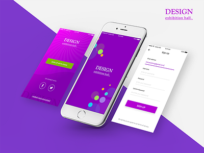 Design Exhibition Hall app mobile