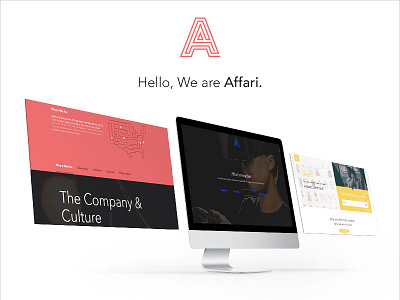 Hello, We are Affari affari agency brand logo rebrand redesign remote team website