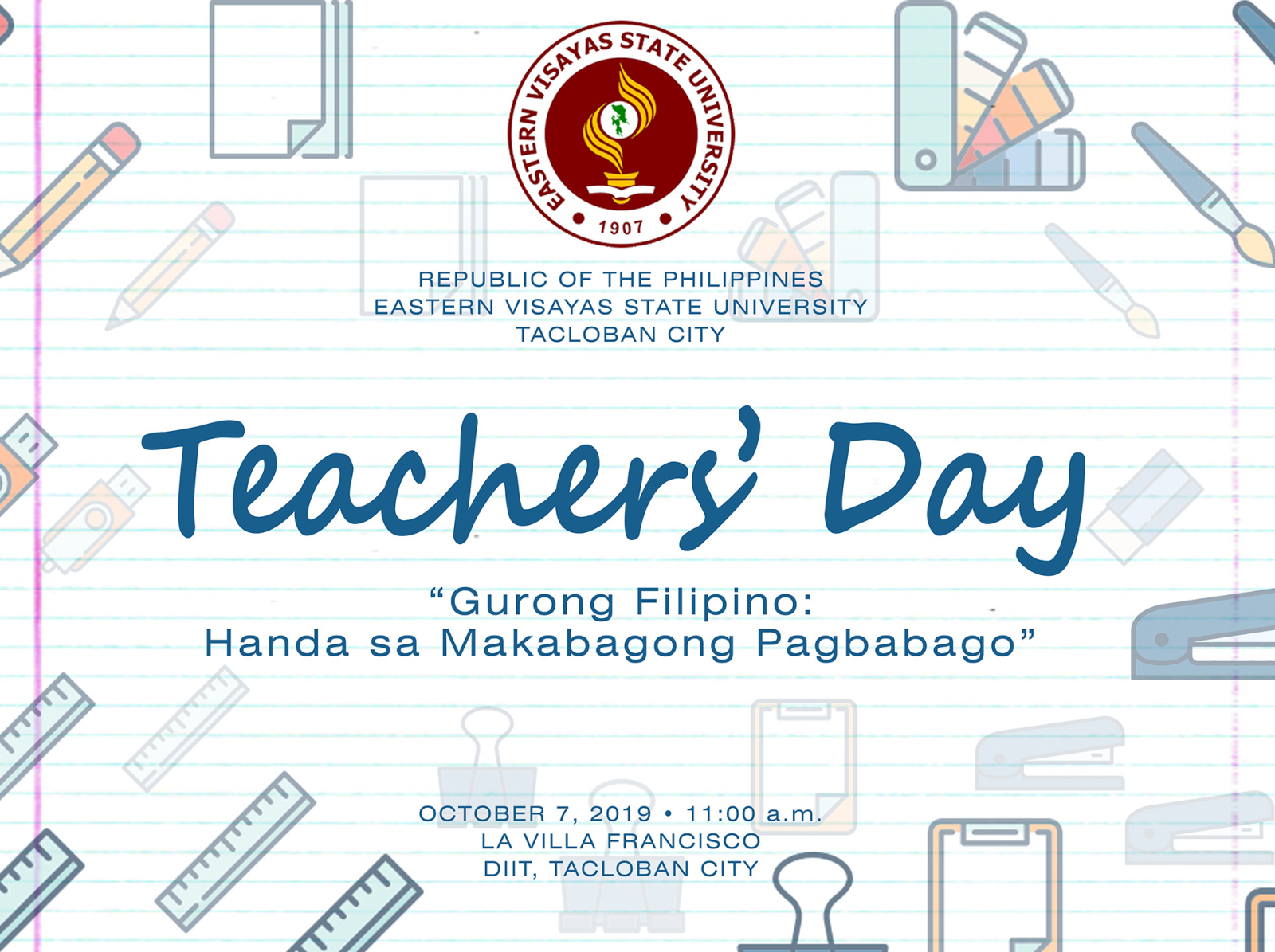 2019 TEACHER'S DAY TARP by Mary Rose Satorre on Dribbble