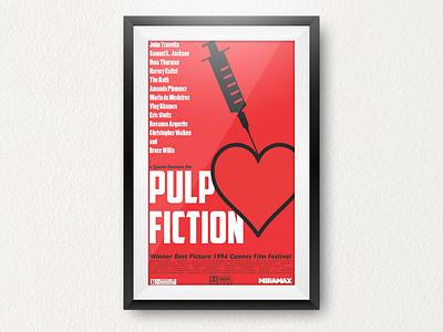 Pulp Fiction movie poster redesign