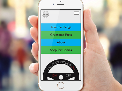 Dead Don’t Drive Anti Texting & Driving Campaign Mobile App adobe indesign graphic design mobile app design