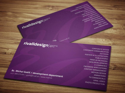 rivalldesign | advertising agency cards cards rivalldesign