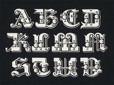 »Galileo« Type Project ... antique lettering ornamental tuscan type type revival typeface typo typography