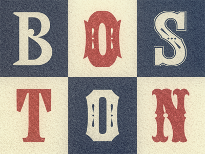 Boston Type Medley ... antique lettering ornamental tuscan type revival typeface typo typography wood type