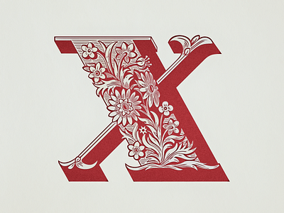 X-Initial ... alphabet initial retro typo typography vector graphic vintage x initial x initial