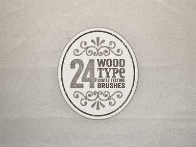 Wood Type Texture Brushes ... brushes download freebie lettering type typeface typo typography wood type woodtype